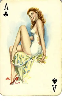 Slingbacks: pin-up playing cards deck number 1 - 1940s