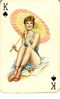 Stripey: pin-up playing cards deck number 1 - 1940s