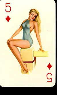 Sensual: pin-up playing cards deck number 2 - 1950s