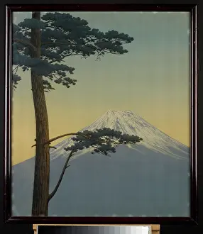 Nishimura: Pine tree and Mount Fuji