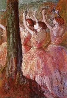 Toes: Pink Dancers, by Degas