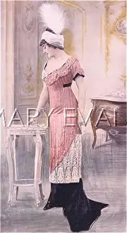 Ninon: PINK EVENING GOWN 1911