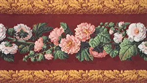 Leafy: Pink Flower Border