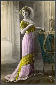 Ornately: Pink - Gold Gown circa 1911