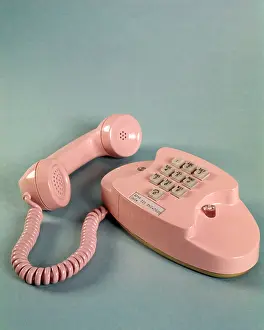 Landline: Pink Princess Phone Receiver off the Hook