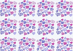 Tess Hines Designs: Pink and purple hearts pattern