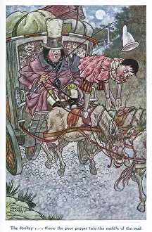 Pinocchio: Pinocchio -- donkey throws puppet