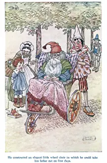 Pinocchio: Pinocchio -- father in wheelchair