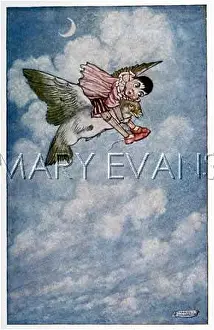 Charles Folkard: PINOCCHIO ON A PIGEON