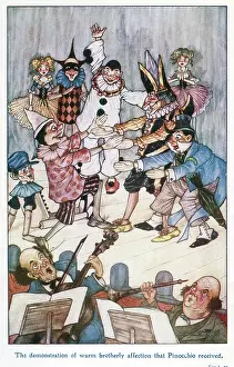 Pinocchio: Pinocchio -- with other puppets on stage