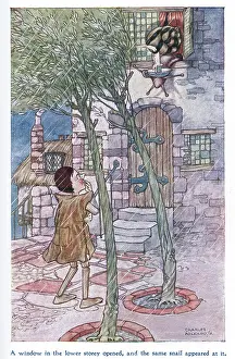 Pinocchio: Pinocchio -- snail at a window
