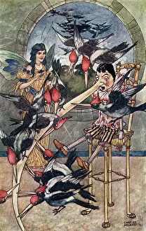 Pecked: PINOCCHIO'S NOSE PECKED