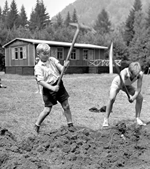 Faithfulness: Pioneer camp - working - pick - digging