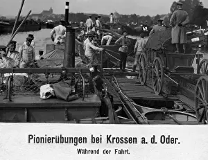Oder: Pioneer exercises on the Oder, 1913