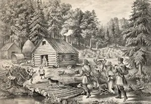 C1867: The pioneer's home: on the western frontier