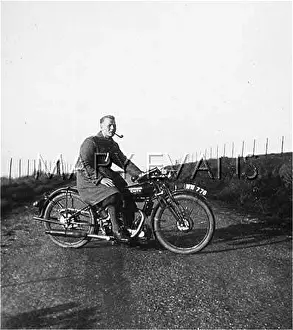 Lesley Bradshaw: PIPE SMOKING M/CYCLIST