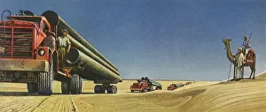 Bedouins: Pipes Taken Thru Desert