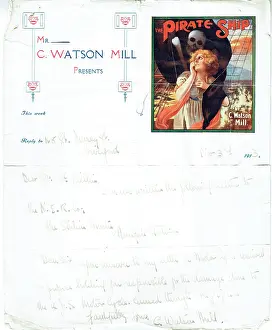 Letterhead: The Pirate Ship by C Watson Mill