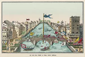 C18th: PISA BRIDGE GAME/C18TH