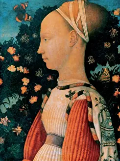 Quattrocento: Pisanello (c. 1395-probably 1455). Portrait of a Princess of