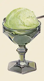 Desserts: Pistachio Ice Cream