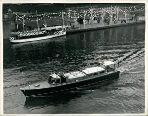 Nore: PLA launch equipped as Royal Barge, River Thames