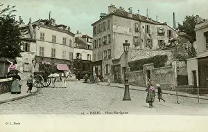 Montmarte: Place Jean Baptiste Clement. Paris