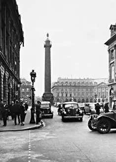 Vendome: Place Vendome in Paris, 1938