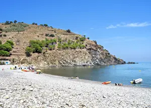 Catalanes: Plage de Peyrefite, Cerbere, Pyrenees-Orientales, France