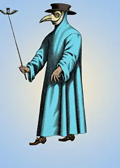 Hooded: Plague Doctor, 17th Century