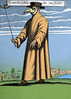 Hooded: Plague Doctor, 17th Century