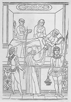 Venereal: Plague patient. A physician (center front) ?