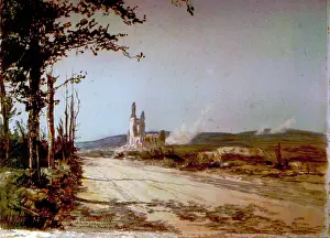 Ablain: Plain of Notre Dame de Lorette from Souchez, WW1