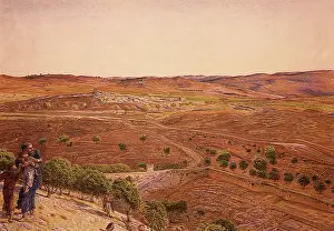 Zion: The Plain of Rephaim from Mount Zion, by Holman Hunt