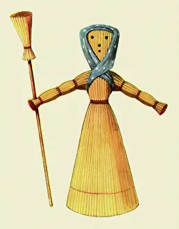 Plaything: Plaited-Straw Doll