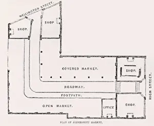 Aldershott: Plan of Aldershot market, 1859