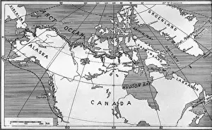 Northeast: Plan of the big sleigh ride of Knud Rasmussen