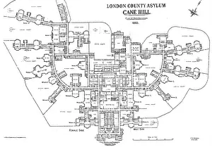 Asylum: Plan of Cane Hill Asylum - Hospital