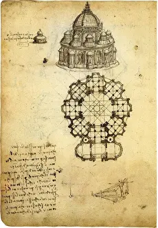Proposal: Plan for a Domed Church, by Leonardo da Vinci