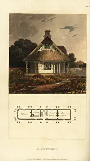 Pantry: Plan and elevation of a Regency cottage