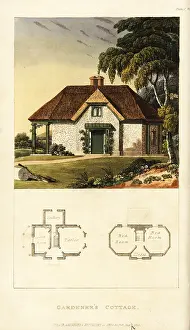 Repository: Plan and elevation of a Regency gardener's cottage
