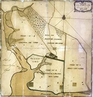 Surveyed: A plan of my farm on Little Hunting Creek ?