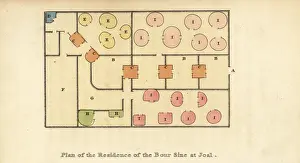 Astley: Plan of the King of Sine's palace, Joal, Senegambia