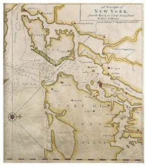 Antiquarian: Plan of New York City about 1750