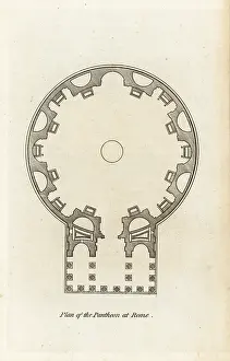 Charles Taylor: Plan of the Pantheon at Rome