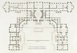 Britannicus: Plan of the Principal Floor of Castle Howard, Yorkshire
