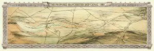 Waterways: Plan of the proposed Manchester Ship Canal