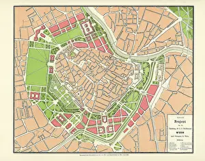 Plan for the Ringstrasse by Peter Joseph Lenne