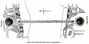 Rotherhithe: Plan of River Thames Tunnel and its Approaches