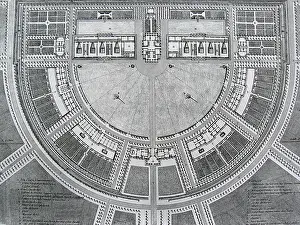 Senans: Plan, Royal Saltworks, Arc-et-Senans, Burgundy, France